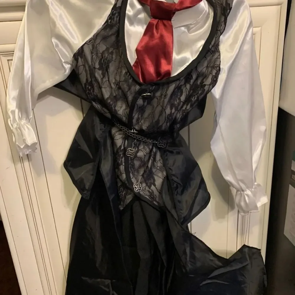 Incharacter midnight vampire cape vest designer costume kid Size 6
